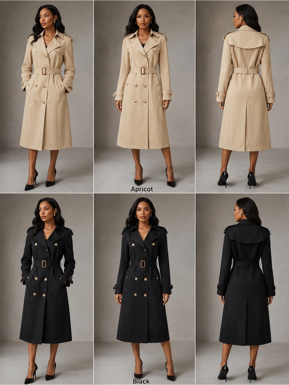 Women’s Classic Water-Resistant Trench Coat
